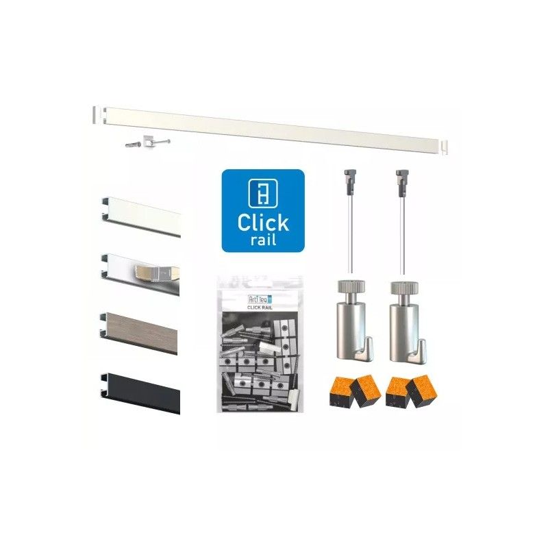 Confezione di binari per cornici click rail artiteq PREMIUM Cimaise Tableau 1 - Cimaise Tableau 