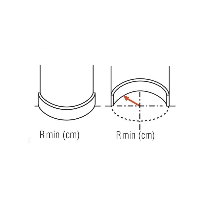 C213F ORAC Corniche flexible Flex L200 x H8 x L8 cm ORAC DECOR 3 - Cimaise Tableau 