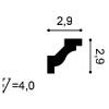C230F ORAC Cornice flessibile Flex L200 x H2,9 x L2,9 cm ORAC DECOR 2 - Cimaise Tableau 