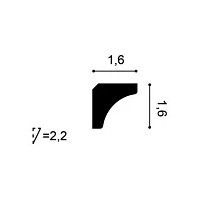 C250F ORAC Corniche flexible Flex L200 x H1,6 x L1,6 cm ORAC DECOR 2 - Cimaise Tableau