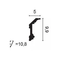 C321F ORAC Corniche flexible Flex L200 x H9,9 x L5 cm ORAC DECOR 2 - Cimaise Tableau