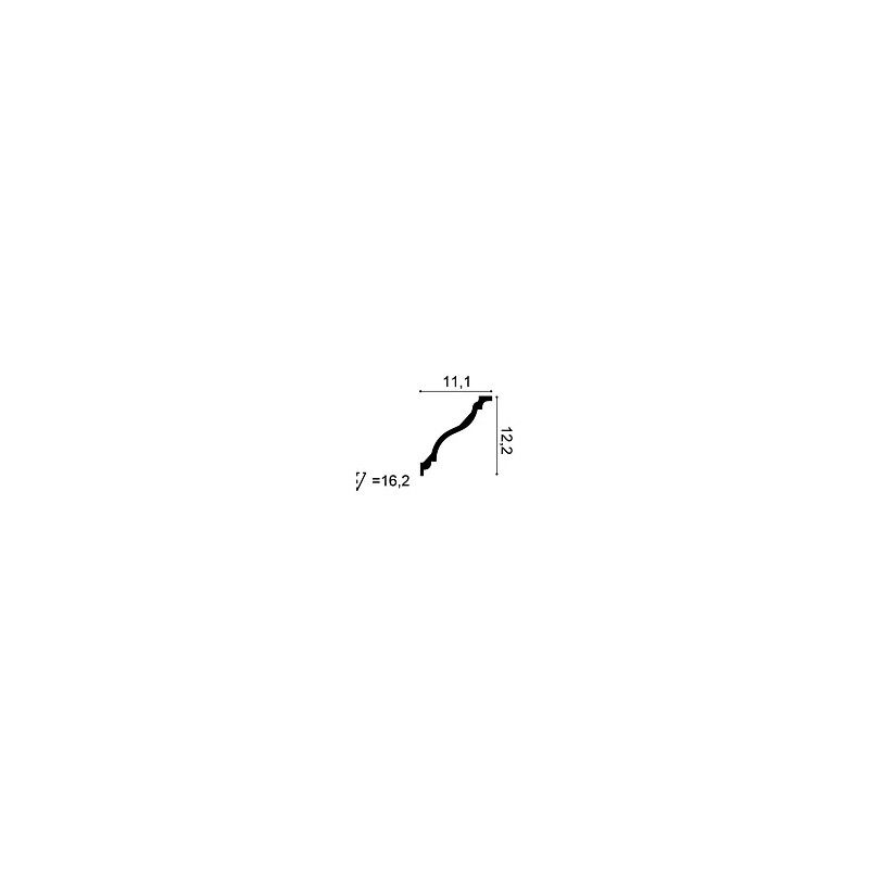 C333F ORAC Corniche flexible Flex L200 x H12,2 x L11,1 cm ORAC DECOR 1 - Cimaise Tableau 