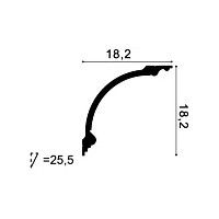 C338B ORAC Cornice Purotouch L200 x H18,2 x L18,2 cm ORAC DECOR 2 - Cimasa Quadro