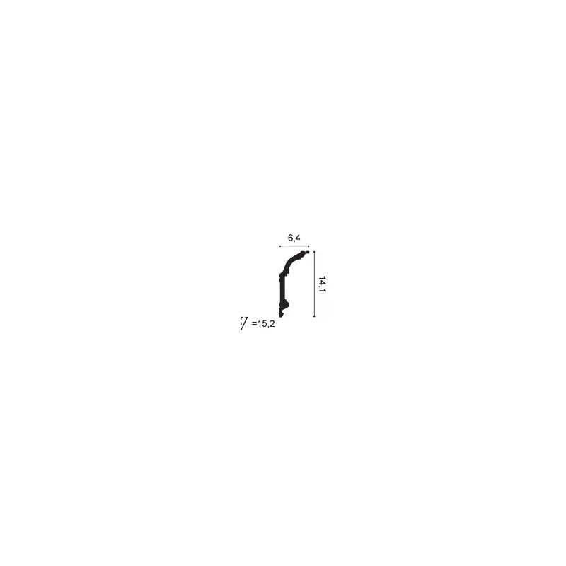 C339F ORAC Corniche flexible Flex L200 x H14,1 x L6,4 cm ORAC DECOR 2 - Cimaise Tableau 
