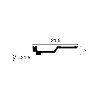 C354 ORAC Corniche Purotouch L200 x H4 x L21,5 cm ORAC DECOR 2 - Cimaise Tableau