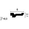 C360 ORAC Corniche Purotouch L200 x H2,1 x L6 cm ORAC DECOR 2 - Cimaise Tableau 