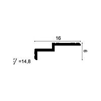 C391 ORAC Corniche Purotouch L200 x H6 x L16 cm ORAC DECOR 1 - Cimaise Tableau 