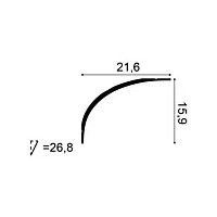 C990 ORAC Corniche Purotouch L200 x H15,9 x L21,6 cm ORAC DECOR 2 - Cimaise Tableau