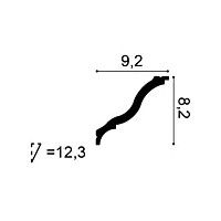 CB503N ORAC Cornice non primer Durofoam L200 x H8,2 x L9,2 cm ORAC DECOR 2 - Cimaise Tableau 