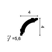 CB510N ORAC Cornice non trattata Durofoam L200 x H4 x L4 cm ORAC DECOR 3 - Cornice per Quadri