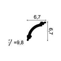 CB511N ORAC Durofoam-Gesims, nicht grundiert, L200 x H6,7 x B6,7 cm ORAC DECOR 2 - Cimaise Tableau 