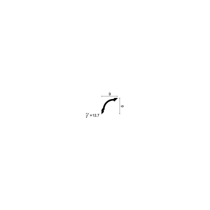 CB512N ORAC Corniche non-primed Durofoam L200 x H9 x L9 cm ORAC DECOR 2 - Cimaise Tableau 