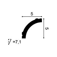 CB521N ORAC Cornice non trattata Durofoam L200 x H5 x L5 cm ORAC DECOR 2 - Cimosa per quadri