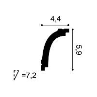 CB523N ORAC Cornice ungrundiert Durofoam L200 x H5,9 x B4,4 cm ORAC DECOR 2 - Cimaise Tableau 