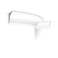 CX106F ORAC Cornice flessibile Durofoam L200 x H11,8 x L11,7 cm ORAC DECOR 1 - Cimasa per Quadro 