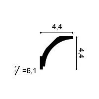 CX109F ORAC Flexibles Gesims aus Durofoum L200 x H4,4 x B4,4 cm ORAC DECOR 2 - Cimaise Tableau 