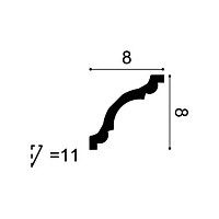 CX123F ORAC Cornice flexible Durofoam L200 x H8 x L8 cm ORAC DECOR 2 - Cimaise Tableau 
