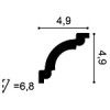 CX124 ORAC Corniche Durofoam L200 x H4.9 x L4.9 cm ORAC DECOR 2 - Cimaise Tableau 