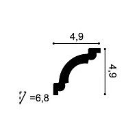 CX124 ORAC Corniche Durofoam L200 x H4.9 x L4,9 cm ORAC DECOR 2 - Cimaise Tableau 