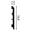 SX105F ORAC Plinto flexible Flexible L200 x H11 x L1,3 cm ORAC DECOR 2 - Cimaise Tableau 