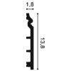 SX118F ORAC Flexibler Sockel Flex L200 x H13.8 x L1,8 cm ORAC DECOR 2 - Cimaise Tableau 