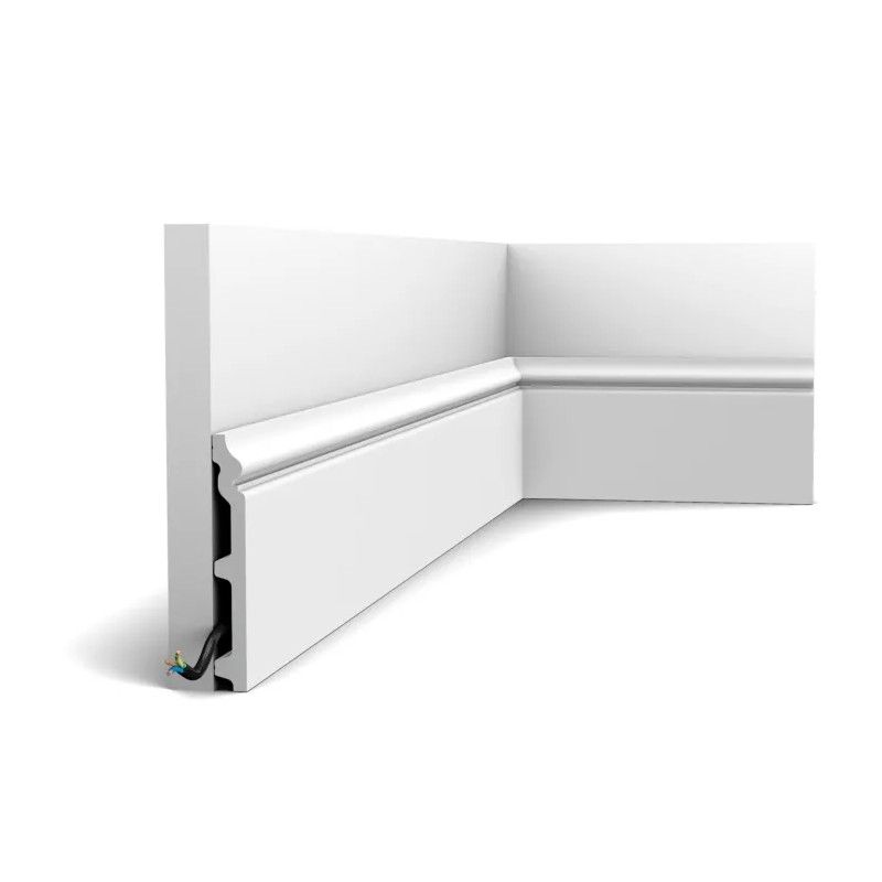 SX118-RAL9003 ORAC Plinthe Duropolymer L200 x H13,8 x L1,8 cm ORAC DECOR 4 - Cimaise Tableau 