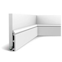SX118-RAL9003 ORAC Plinthe Duropolymer L200 x H13,8 x L1,8 cm ORAC DECOR 4 - Cimaise Tableau