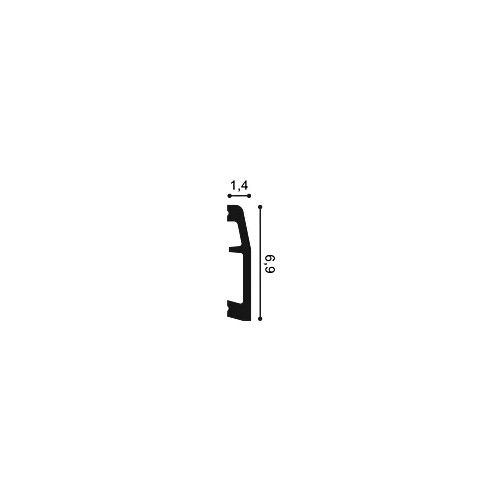 SX125 ORAC Duropolymer Plinth L200 x H6.9 x L1.4 cm ORAC DECOR 2 - Cimaise Tableau
