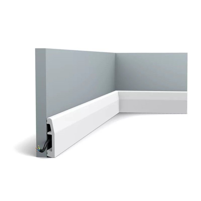 SX125 ORAC Battiscopa Duropolymer L200 x H6,9 x L1,4 cm ORAC DECOR 3 - Cornice per Quadro
