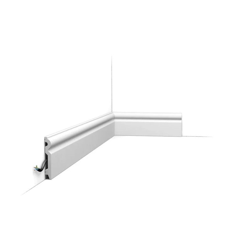 SX137 ORAC Battiscopa Duropolymer L200 x H9,9 x L1,5 cm ORAC DECOR 1 - Cornice per Quadri