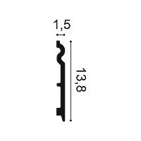 SX138F ORAC Plinthe flexible Flex L200 x H13,8 x L1,5 cm ORAC DECOR 2 - Cimaise Tableau