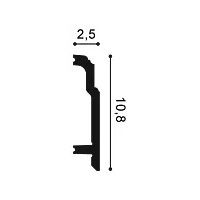 SX155F ORAC Plinthe flexible Flex L200 x H10,8 x L2,5 cm ORAC DECOR 2 - Cimaise Tableau 
