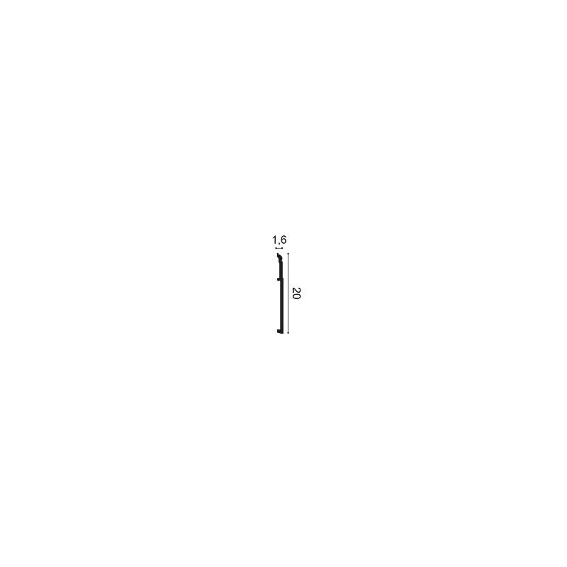 SX156 ORAC Duropolymer Plinth L200 x H20.2 x L1.6 cm ORAC DECOR 2 - Cimaise Tableau 