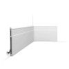 Zócalo de duropolímero ORAC SX156 L200 x H20,2 x W1,6 cm ORAC DECOR 1 - Cimaise Tableau 