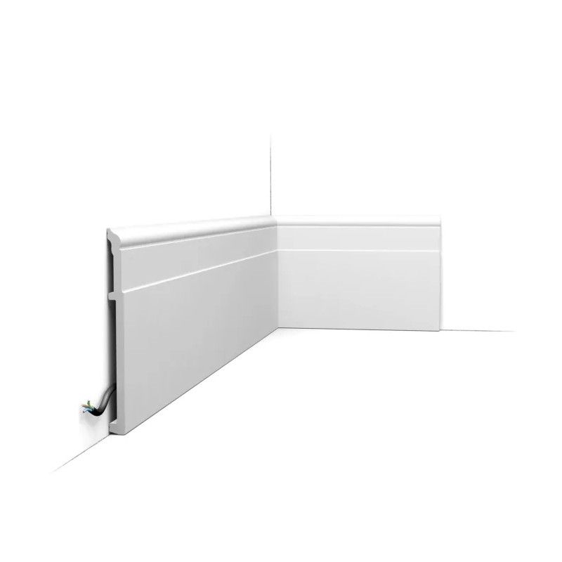 SX156 ORAC Battiscopa in Duropolymer L200 x H20,2 x L1,6 cm ORAC DECOR 1 - Cimaise Tableau 