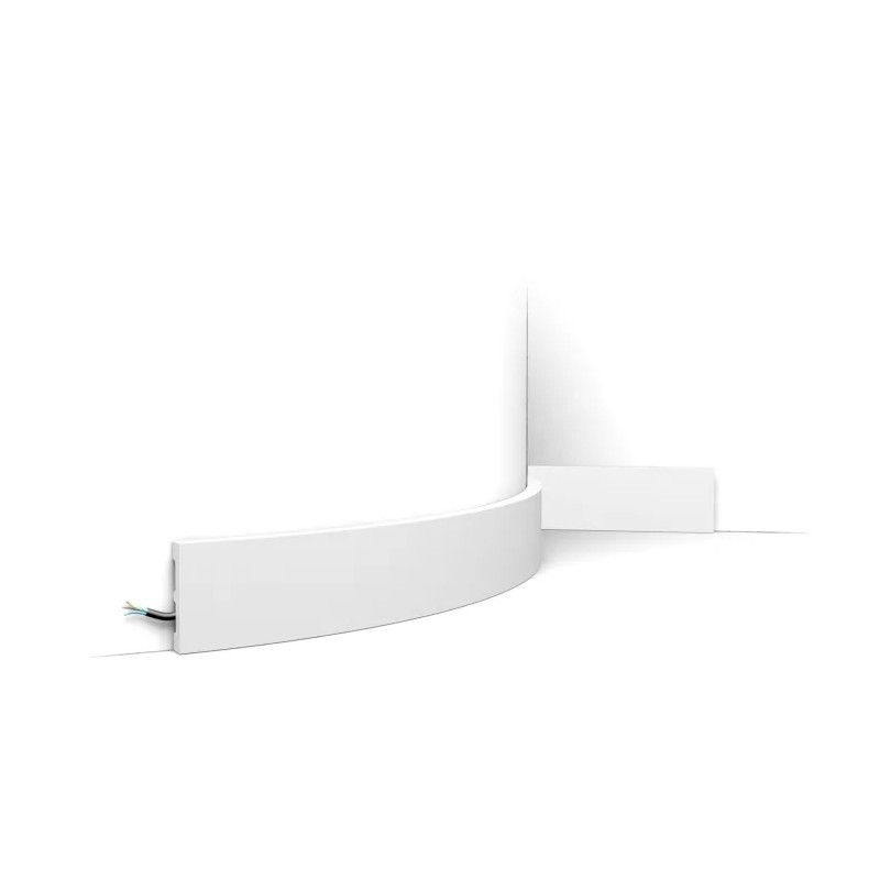 SX157F ORAC Battiscopa Flessibile Flex L200 x H6,6 x L1,3 cm ORAC DECOR 1 - Cornice per Quadro