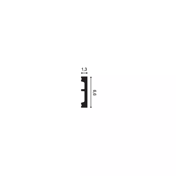SX157F ORAC Plinthe Flexible Flex L200 x H6,6 x L1,3 cm ORAC DECOR 2 - Cimaise Tableau 