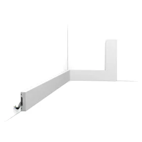 SX162-RAL9003 ORAC Plinthe RAL9003 Duropolymer L200 x H4 x L1 cm ORAC DECOR 1 - Cimaise Tableau