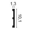 SX163 ORAC Battiscopa Duropolymer L200 x H10,1 x P1,3 cm ORAC DECOR 2 - Cimaise Tableau 
