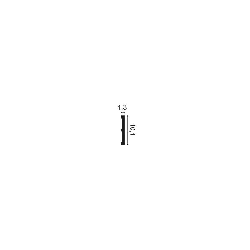 SX163 ORAC Plinthe Duropolymer L200 x H10,1 x L1,3 cm ORAC DECOR 2 - Cimaise Tableau 
