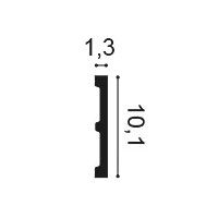 SX163 ORAC Plinthe Duropolymer L200 x H10,1 x L1,3 cm ORAC DECOR 2 - Cimaise Tableau