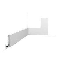 SX163 ORAC Battiscopa Duropolymer L200 x H10,1 x P1,3 cm ORAC DECOR 1 - Cornice per Quadri