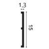 SX168 ORAC Duropolymer Skirting Board L200 x H15.1 x W1.4 cm ORAC DECOR 2 - Cimaise Tableau 