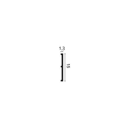 SX168 ORAC Plinthe Duropolymer L200 x H15,1 x L1,4 cm ORAC DECOR 2 - Cimaise Tableau