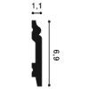 SX165F ORAC Flex Plinth Flex L200 x H6.9 x L1.1 cm ORAC DECOR 2 - Cimaise Tableau 