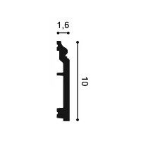 SX173F ORAC Flexible Plinth Flexible L200 x H10 x L1.6 cm ORAC DECOR 2 - Cimaise Tableau