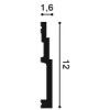 SX180F ORAC Flexible Plinth Flexible L200 x H12 x L1.6 cm ORAC DECOR 2 - Cimaise Tableau 