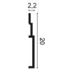 SX181 ORAC Duropolymer Plinth L200 x H20 x L2,2 cm ORAC DECOR 2 - Cimaise Tableau 