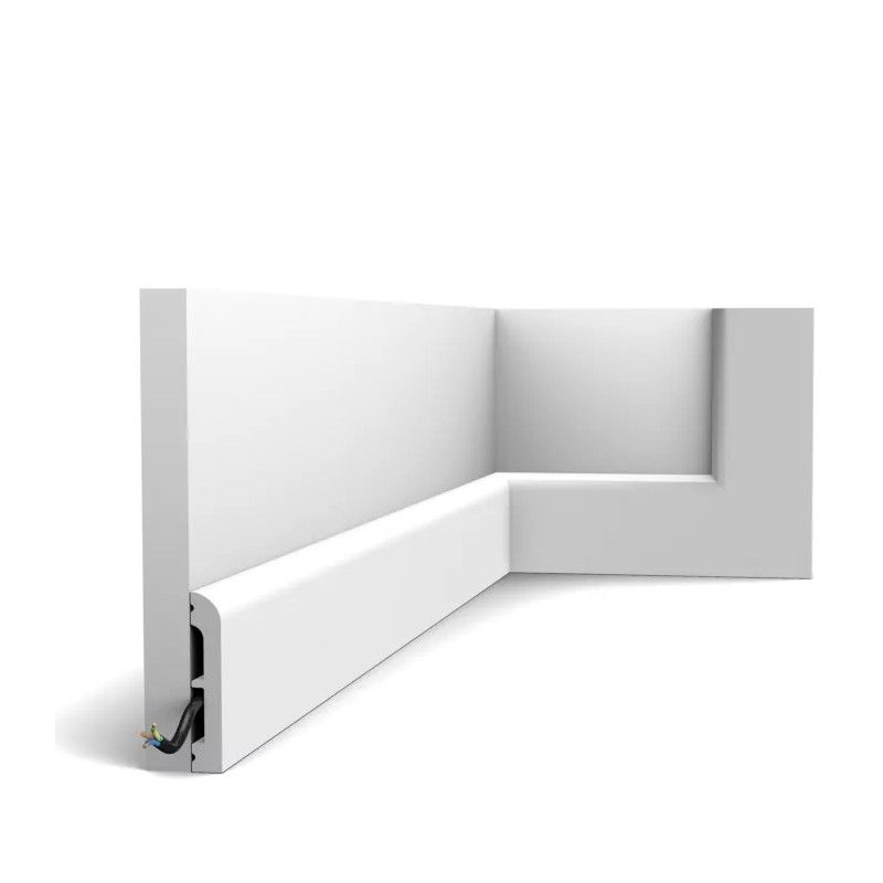 SX183-RAL9003 ORAC Plinthe RAL9003 Duropolymer L200 x H7,5 x L1,3 cm ORAC DECOR 4 - Cimaise Tableau 