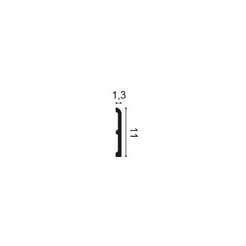 SX184 ORAC Plinthe Duropolymer L200 x H11 x L1,3 cm ORAC DECOR 2 - Cimaise Tableau